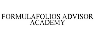 FORMULAFOLIOS ADVISOR ACADEMY