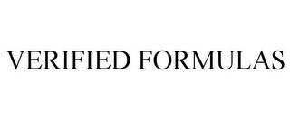 VERIFIED FORMULAS