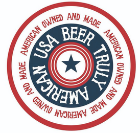 TRULY AMERICAN USA BEER AMERICAN OWNED AND MADE