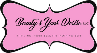 BEAUTYS YOUR DESIRE, LLC IF IT'S NOT YOUR BEST, IT'S NOTHING LEFT