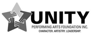 UNITY PERFORMING ARTS FOUNDATION INC. CHARACTER. ARTISTRY. LEADERSHIP.