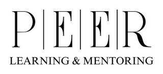 PEER LEARNING & MENTORING