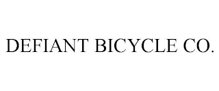 DEFIANT BICYCLE CO.