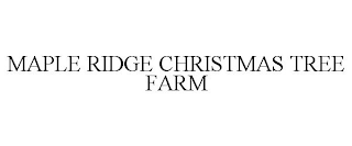 BALSAM RIDGE CHRISTMAS TREE FARM