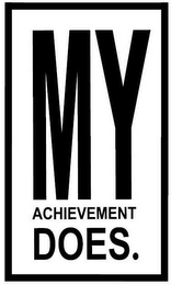 MY ACHIEVEMENT DOES.