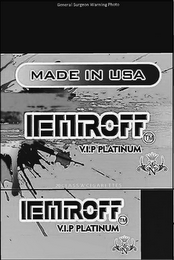 IEMIROFF MADE IN USA V.I.P PLATINUM 20 CLASS 'A' CIGARETTES N