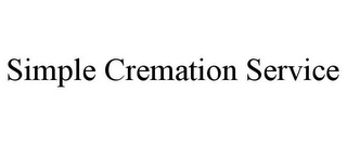 SIMPLE CREMATION SERVICE