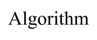 ALGORITHM