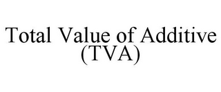 TOTAL VALUE OF ADDITIVE (TVA)