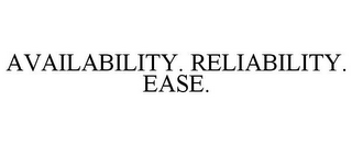 AVAILABILITY. RELIABILITY. EASE.