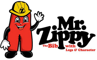 MR. ZIPPY THE BIB WITH LEGS & CHARACTER Z