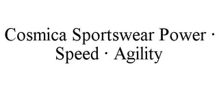 COSMICA SPORTSWEAR POWER · SPEED · AGILITY