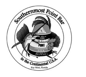 SOUTHERNMOST POINT BAR IN THE CONTINENTAL U.S.A. KEY WEST, FLORIDA