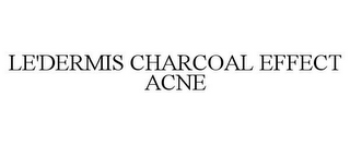 LE'DERMIS CHARCOAL EFFECT ACNE