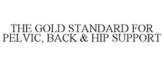 THE GOLD STANDARD FOR PELVIC, BACK & HIP SUPPORT