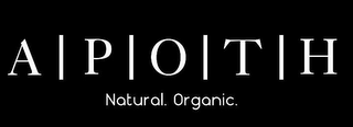 A|P|O|T|H NATURAL. ORGANIC.