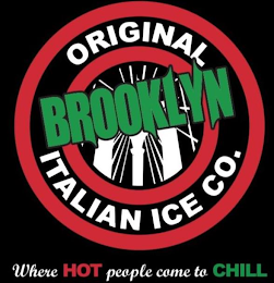 ORIGINAL BROOKLYN ITALIAN ICE CO. WHEREHOT PEOPLE COME TO CHILL