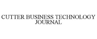 CUTTER BUSINESS TECHNOLOGY JOURNAL