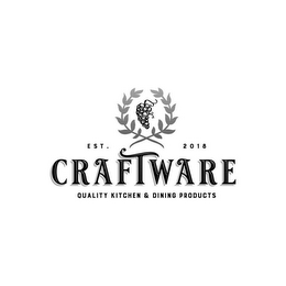 CRAFTWARE EST. 2018 QUALITY KITCHEN & DINING PRODUCTS