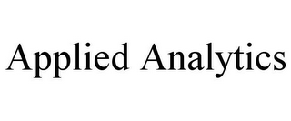 APPLIED ANALYTICS