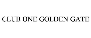 CLUB ONE GOLDEN GATE