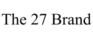 THE 27 BRAND