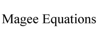 MAGEE EQUATIONS