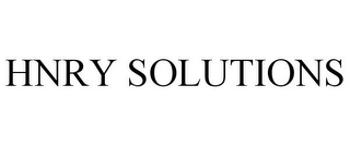 HNRY SOLUTIONS