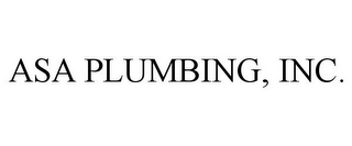 ASA PLUMBING, INC.