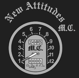 NEW ATTITUDES M.C. 1 2 3 4 5 6 7 8 9 10 11 12 24 HRS M.C. 00001 ONE DAY AT A TIME