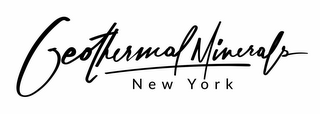 GEOTHERMAL MINERALS NEW YORK