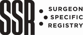 SSR SURGEON SPECIFIC REGISTRY