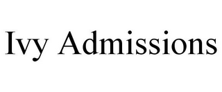 IVY ADMISSIONS