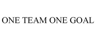 ONE TEAM ONE GOAL