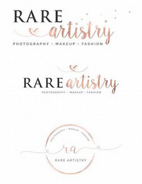 RARE ARTISTRY PHOTOGRAPHY · MAKEUP · FASHION