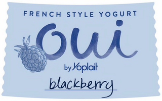 FRENCH STYLE YOGURT OUI BY YOPLAIT BLACKBERRY