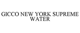 GICCO NEW YORK SUPREME WATER