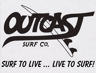 OUTCAST SURF CO. SURF TO LIVE ... LIVE TO SURF!