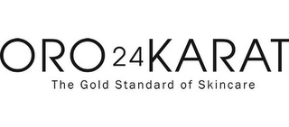 ORO 24 KARAT THE GOLD STANDARD OF SKINCARE