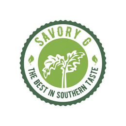 SAVORY G THE BEST IN SOUTHERN TASTE