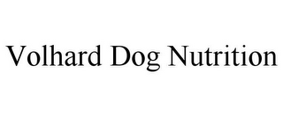 VOLHARD DOG NUTRITION