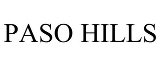 PASO HILLS