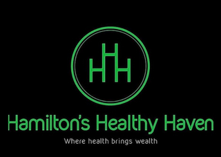 HHH HAMILTON'S HEALTHY HAVEN WHERE HEALTH BRINGS WEALTH