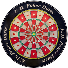 E.D. POKER DARTS E.D. POKER DARTS E.D. POKER DARTS K 2 J 4 6 3 8 5 10 Q 9 7 A