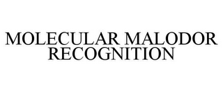 MOLECULAR MALODOR RECOGNITION