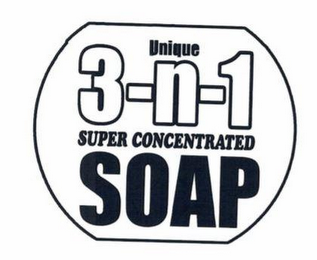 UNIQUE 3-N-1 SUPER CONCENTRATED SOAP