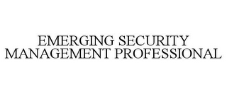 EMERGING SECURITY MANAGEMENT PROFESSIONAL