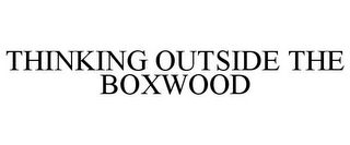 THINKING OUTSIDE THE BOXWOOD