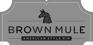 BROWN MULE AMERICAN STYLE GIN