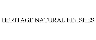 HERITAGE NATURAL FINISHES